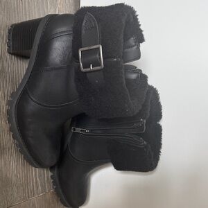 UGG Black Winter Boots with Buckle